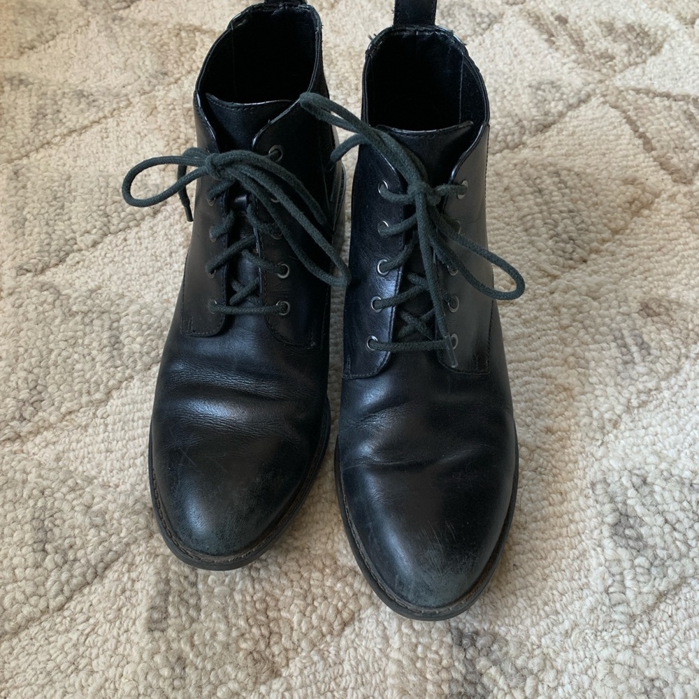 Cole Haan Black Leather Waterproof Boots